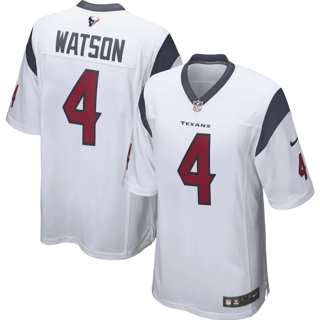 deshaun watson houston texans nike player game jersey white